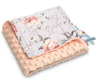 Plapumă pentru bebeluși Sensillo  Minky Peach Magical Garden 75x100cm