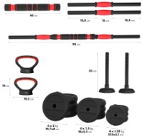 Set de haltere și gantere HMS 6in1 SGN120 imaginea #5 — magazin online Desire.md