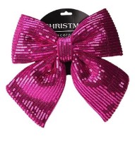 Декоративный бант Christmas 21x25сm (54262)