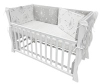 Бортик в кроватку ES White & Grey Dandelions 120x60cm Set фото №4 — интернет-магазин Desire.md