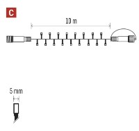 Гирлянда Emos D1AR01 фото №3 — интернет-магазин Desire.md