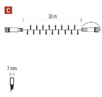 Ghirlandă Emos D2AW04 imaginea #3 — magazin online Desire.md