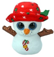 Jucărie de pluș Ty Brrrnie Snowman 15cm (TY37355)