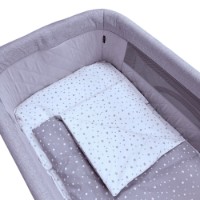 Детское постельное белье ES Little White/Grey Stars 5pcs