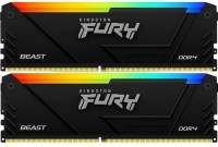 Оперативная память Kingston Fury Beast 16Gb DDR4-3600MHz Kit (KF436C17BB2AK2/16) фото №3 — интернет-магазин Desire.md