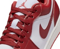 Кеды мужские Nike Air Jordan 1 Low Se White/Dune Red/Lobster/Sail/Vachetta Tan, s.44.5 фото №7 — интернет-магазин Desire.md