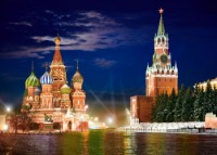 Puzzle Castorland 1000 Red Square by Night in Moscow, Russia (C-101788)