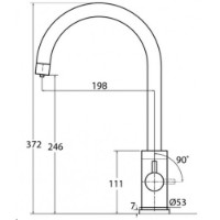 Baterie bucătărie Aquasanita Helika 2963 Brass imaginea #3 — magazin online Desire.md