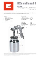 Пневматический краскопульт Einhell 41.329.00 фото №2 — интернет-магазин Desire.md