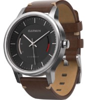Смарт-часы Garmin vívomove Premium Stainless Steel Leather Band (020-00161-75)