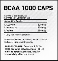 Аминокислоты Optimum Nutrition BCAA 1000 200cap фото №2 — интернет-магазин Desire.md