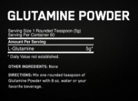 Aminoacizi Optimum Nutrition Glutamine 300g imaginea #2 — magazin online Desire.md