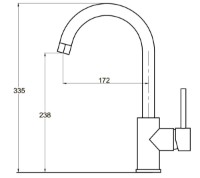 Смеситель для кухни Aquasanita Helika 5523 Black metallic фото №2 — интернет-магазин Desire.md