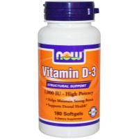 Витамины NOW Vitamin D-3 1000 IU 180cap