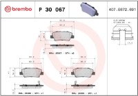 Комплект тормозных колодок Brembo P 30 067 фото №4 — интернет-магазин Desire.md