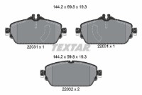 Set placute frână TEXTAR 2203101 imaginea #2 — magazin online Desire.md