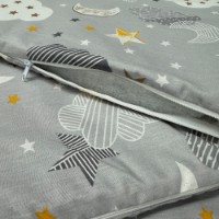 Бортик в кроватку ES Grey Clouds 120x60cm Set фото №4 — интернет-магазин Desire.md