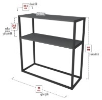 Etajeră Nex Home 14-01-08 Antracit imaginea #2 — magazin online Desire.md