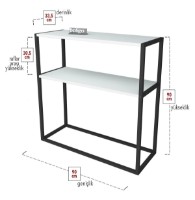 Etajeră Nex Home 14-01-01 White imaginea #2 — magazin online Desire.md