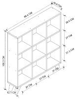 Etajeră Bofigo 15-08-08 Anthracite imaginea #2 — magazin online Desire.md