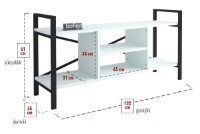 Тумба под ТВ Bofigo 11-01-01 White фото №3 — интернет-магазин Desire.md