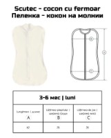 Cocon cu fermoar ES Iarna 3-6 months imaginea #2 — magazin online Desire.md