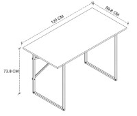 Письменный стол Nex Home 20-05-08 Antracit фото №3 — интернет-магазин Desire.md