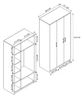 Dulap Nex Home 26-02-01 White imaginea #2 — magazin online Desire.md