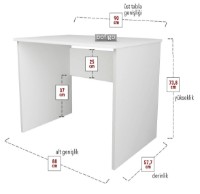 Masa de birou Nex Home 20-06-01 White imaginea #2 — magazin online Desire.md