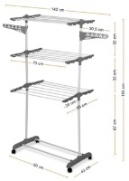 Сушилка для белья Konighoffer 80x55x155cm White фото №3 — интернет-магазин Desire.md