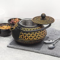 Ceainic pentru infuzie Konighoffer Hanako 0.8L Gold/Black imaginea #6 — magazin online Desire.md