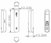 Датчик открывания двери Dahua DHI-ARD323-W2(868S) фото №3 — интернет-магазин Desire.md