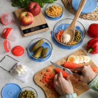 Набор пищевых контейнеров Tadar Glass 5pcs фото №4 — интернет-магазин Desire.md