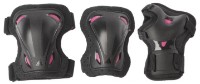Protecție role Rollerblade Skate Gear W 3 Pack M Black/Pink (069P0500219) imaginea #1 — magazin online Desire.md