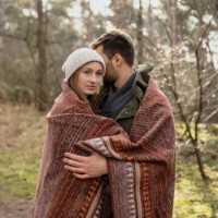 Плед IBENA Jacquard Baumwolldecke Gizeh 140x200cm Brown/Beige фото №2 — интернет-магазин Desire.md