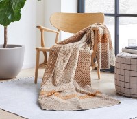 Pătura IBENA Jacquard Bafia 150x200cm Beige imaginea #2 — magazin online Desire.md