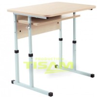 Школьная парта Tisam (90159) Серый/Дуб Молочный
