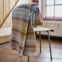 Плед IBENA Jacquard Decke Harlyn 220x260cm Grey/Orange фото №7 — интернет-магазин Desire.md