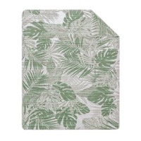 Pătura IBENA Jacquard Decke Honolulu 150х200cm Green/Off-white imaginea #4 — magazin online Desire.md