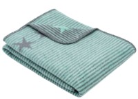 Pătura pentru bebeluși IBENA Jacquard Decke Lelu 75x100cm Grey/Green