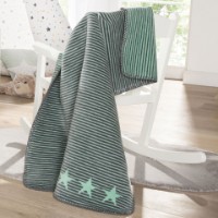 Плед для малышей IBENA Jacquard Decke Lelu 75x100cm Grey/Green фото №2 — интернет-магазин Desire.md
