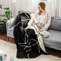 Плед IBENA Jacquard Decke Nanaimo 150х200cm Black/White фото №4 — интернет-магазин Desire.md