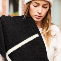 Плед IBENA Jacquard Decke Nanaimo 150х200cm Black/White фото №7 — интернет-магазин Desire.md