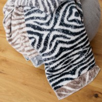 Pătura IBENA Jacquard Decke Tansania 150х200cm Grey/Beige imaginea #4 — magazin online Desire.md