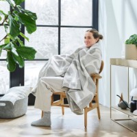 Плед IBENA Jacquard Kareli 140x200cm Grey фото №3 — интернет-магазин Desire.md