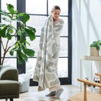 Плед IBENA Jacquard Kareli 140x200cm Grey фото №4 — интернет-магазин Desire.md