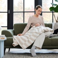 Pătura IBENA Jacquard Vigo 150x200cm Beige imaginea #3 — magazin online Desire.md