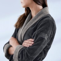 Банный халат Looks by Wolfgang Joop Made in Green Grey XXL фото №3 — интернет-магазин Desire.md