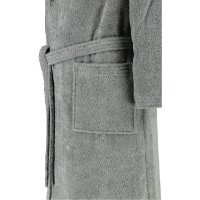 Halat de baie Rhomtuft Sir & Lady Bademantel Kiesel XL imaginea #4 — magazin online Desire.md