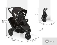 Коляска Hauck Freerider SH12 Black фото №4 — интернет-магазин Desire.md